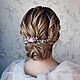 Order Wedding Hairstyle Decoration Flower Comb. Wedding jewelry hair pins. Livemaster. . Hair Decoration Фото №3