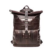 Сумки и аксессуары handmade. Livemaster - original item Backpacks: Leather backpack womens brown Ricarda Fashion. CP54-622. Handmade.