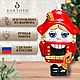 Щелкунчик фарфоровый в 1 обжиг, Елочные игрушки, Рязань,  Фото №1