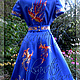 Dress with embroidery 'the Firebird'. Dresses. Славяночка-вышиваночка (oksanetta). Online shopping on My Livemaster.  Фото №2