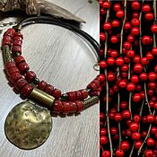 Украшения handmade. Livemaster - original item Necklace: Isfahan with Nepalese glass. Handmade.