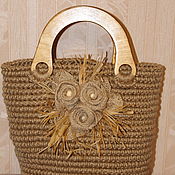 Сумки и аксессуары handmade. Livemaster - original item Bags: Bag-basket of jute 