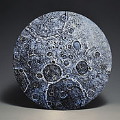 Картины и панно handmade. Livemaster - original item Textured Moon painting. Illuminated panels to ORDER. Handmade.