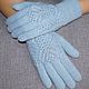 Order Blue gloves with openwork. Tatiana Boyarova. Livemaster. . Gloves Фото №3