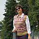 vests: floral. Vests. lissan. Online shopping on My Livemaster.  Фото №2