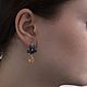 Серьги : "ИРИС" с цитрином. Серьги классические. 'Yarko' silver&gold. Ярмарка Мастеров.  Фото №4