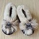 Shoes for children:fur slippers made of sheepskin 'Bunnies', Footwear for childrens, Moscow,  Фото №1