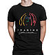 Cotton T-shirt 'Imagine - John Lennon', T-shirts and undershirts for men, Moscow,  Фото №1