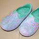 Felted Slippers Provence. Slippers. MMwool (marinamol). Online shopping on My Livemaster.  Фото №2