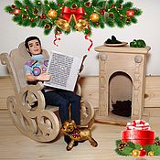Куклы и игрушки handmade. Livemaster - original item Rocking chair for dolls. Handmade.