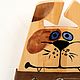 Настенная деревянная ключница Дружок с ошейником. Ключницы настенные. Лана (elf-studia). Интернет-магазин Ярмарка Мастеров.  Фото №2