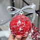 Свеча ароматическая Шар новогодний. Свечи. Silver Candle. Ярмарка Мастеров.  Фото №4