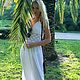 Summer white long dress. Dresses. UrCreative. Online shopping on My Livemaster.  Фото №2