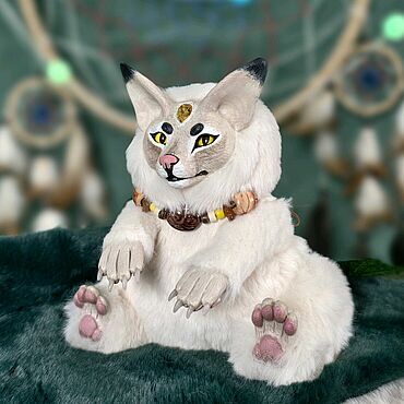 Куклы и игрушки ручной работы. Ярмарка Мастеров - ручная работа Фенек, лисичка, песочного цвета, игрушка в смешанной технике. Handmade.