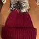 Шапка из кашемира свободного прилегания. Шапки. Handmade by NINA Pokrovskaya (nina-p-knitting). Интернет-магазин Ярмарка Мастеров.  Фото №2