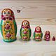 Doll 'Flower'. Matryoshka 5 dolls, Dolls1, Tomsk,  Фото №1