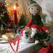 Куклы и игрушки handmade. Livemaster - original item Gnome with a Bag of Joy and Fly Agaric. interior doll.. Handmade.