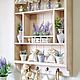 Shelf on the wall for the kitchen in beige color series Lavender, Shelves, Barnaul,  Фото №1