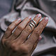 Серебряное кольцо на фалангу Змейка. Кольца. Jam Jewelry. Ярмарка Мастеров.  Фото №6