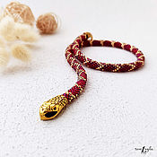 Украшения handmade. Livemaster - original item Snake necklace/bracelet made of Czech beads. Handmade.