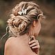 Copy of Copy of Copy of Bridal flower hair comb, Wedding flower hair clip, Hair Decoration, Tambov,  Фото №1