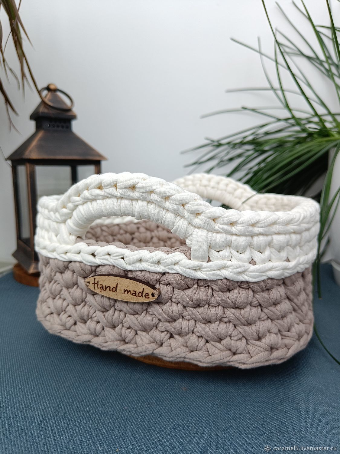 Корзина с ручками в интернет-магазине на Ярмарке Мастеров | Корзины ...