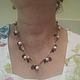 Necklace of pink pearls and natural amethyst. Necklace. LyuPearl. Online shopping on My Livemaster.  Фото №2