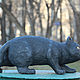 Котик крадется. Фигуры садовые. Татьяна Пономаренко. Ярмарка Мастеров.  Фото №4