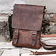 Кожаная сумка-рюкзак, винтажный рюкзак, сумка. Мужской рюкзак. Lemberg Leather. Интернет-магазин Ярмарка Мастеров.  Фото №2