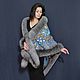 Order Pavloposadsky scarf 'Princely' with fox bluefrost. National Brand. Livemaster. . Shawls Фото №3