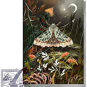 Авторская открытка Мотылёк и бабочка