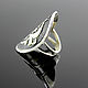 Lily ring made of 925 sterling silver with black BS0034. Rings. Sunny Silver. My Livemaster. Фото №4