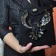 Сумка ручной вышивки с птицей "Дух свободы"вечерняя сумка. Клатчи. Гиперборея Арт. Ярмарка Мастеров.  Фото №6