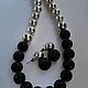 Комплект "Black&White_Collection". Комплекты украшений. Авторские украшения. Ярмарка Мастеров.  Фото №4