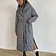 Insulated coat with a grey hood. Coats. cashmerestory. Online shopping on My Livemaster.  Фото №2