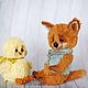 Order The Fox with the chicken. fox foxes pup, Teddy, collectible toy. NatalyTools (natalytools). Livemaster. . Teddy Toys Фото №3