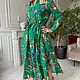 Романтичное платье из льняной вискозы EGGDRESS IN LOVE WITH GREEN. Платья. EGGDRESS (Eggdress). Интернет-магазин Ярмарка Мастеров.  Фото №2