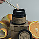 Soy aroma candle 'Red Orange' 100ml, Candles, Tambov,  Фото №1