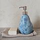 Заказать Набор в ванную комнату из двух предметов. Dar.ceramica (daria-rasputina). Ярмарка Мастеров. . Диспенсеры и стаканы Фото №3