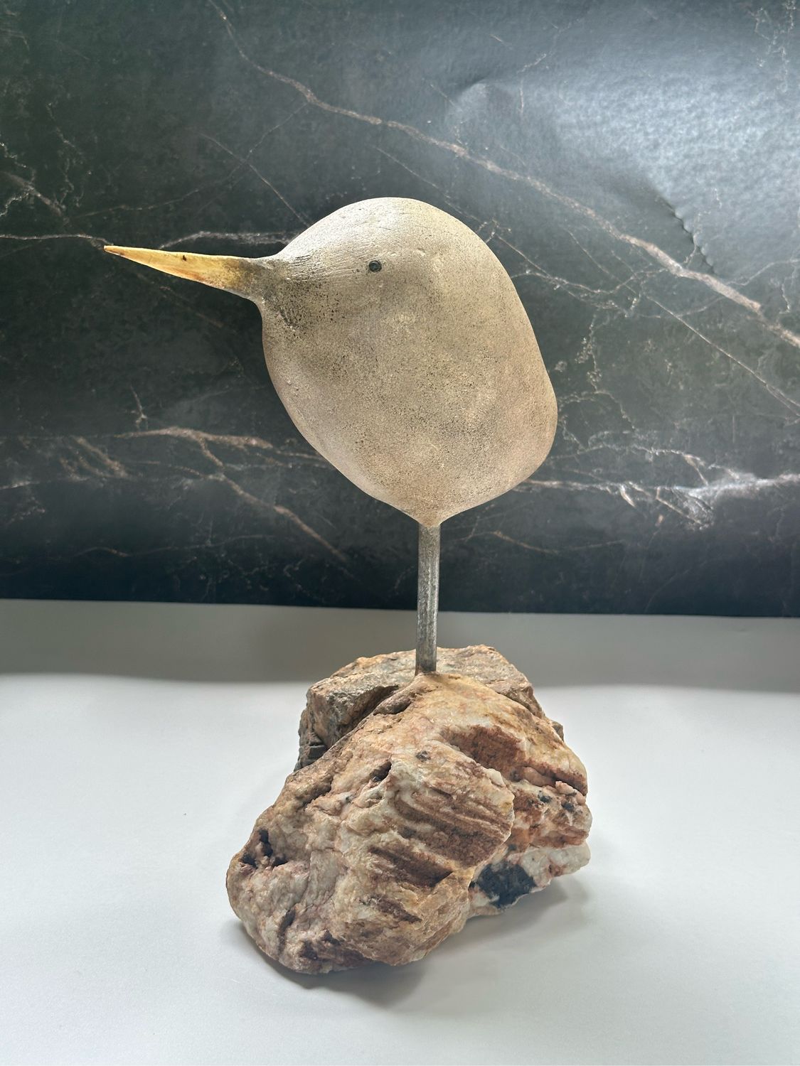 Войлочный круассан, детальная работа