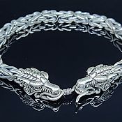 Украшения handmade. Livemaster - original item Bracelet Male, Female Dragon 925 Sterling Silver SER0030. Handmade.