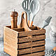 Universal stand made of light oak. Utensils. Foxwoodrus. Online shopping on My Livemaster.  Фото №2