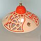 Ceramic lamp 'orange'. Ceiling and pendant lights. Light Ceramics RUS (svetkeramika). My Livemaster. Фото №5