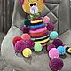 Вязаная игрушка из плюшевой пряжи вязаный полосатый кот амигуруми. Амигуруми куклы и игрушки. Рыжий кот (магазин вязаных идей). Ярмарка Мастеров.  Фото №7
