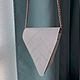 Сумочка TRIANGLE white. Поясная сумка. Forza Handmade. Интернет-магазин Ярмарка Мастеров.  Фото №2