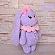Plush Bunny Lavender. Stuffed Toys. ozornyepetli-ap. Online shopping on My Livemaster.  Фото №2