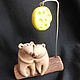  Cheese moon. Ceramics. Mouse. rat. symbol of the year, Figurine, St. Petersburg,  Фото №1