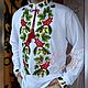 Order Shirt: Men's embroidery 'Harmony'. Славяночка-вышиваночка (oksanetta). Livemaster. . Mens shirts Фото №3