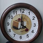 Для дома и интерьера handmade. Livemaster - original item "Французские рецепты. Питивье" часы для кухни. Handmade.