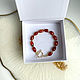 Bracelet of carnelian. Bead bracelet. Katerina Moroz accessories for you (katerinamoroz). Ярмарка Мастеров.  Фото №5